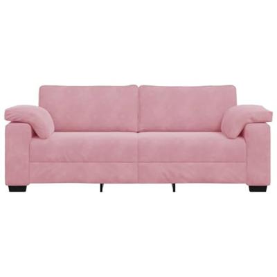 3-zitsbank roze 178 cm fluweel