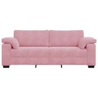 3-zitsbank roze 178 cm fluweel - thumbnail