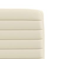 Eetkamerstoelen 2 st kunstleer crmekleurig - thumbnail