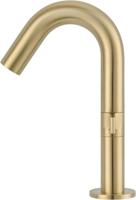 Ben Anello fonteinkraan met hendel rechts geborsteld messing - thumbnail