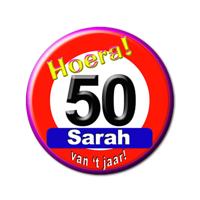 Button klein - Sarah verkeersbord - thumbnail