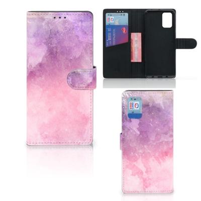 Hoesje Samsung Galaxy A02s | M02s Pink Purple Paint
