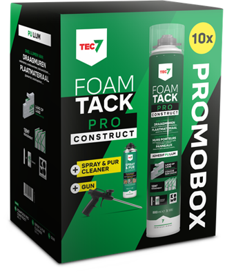Tec7 combipack foamtack pro construct | 880 ml | 10x foamtack pro - 670996000