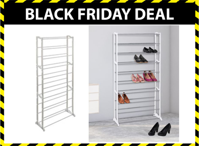 HI Schoenenrek - Schoenenkast - Voor 40 paar schoenen - Wit HI Schoenenrek - Schoenenkast - Voor 40 paar schoenen - Wit