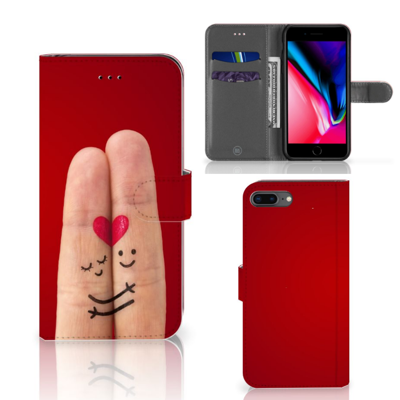 Apple iPhone 7 Plus | 8 Plus | Wallet Case | met Pasjes | Liefde - Origineel Romantisch Cadeau