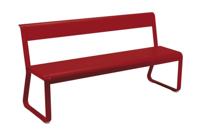 Fermob Bellevie bench tuinbank met rugleuning Chili - thumbnail