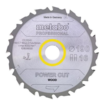 Metabo Power cut wood - professional 628292000 Cirkelzaagblad 165 x 20 x 1.4 mm Aantal tanden: 14 1 stuk(s)