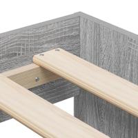 Opbergbedframe Grijs sonoma 244 x 127 x 53.5 cm Bewerkt hout - thumbnail