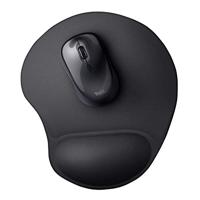 Trust Bigfoot Gel Muismat met polssteun Ergonomisch Zwart - thumbnail
