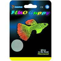 Superfish Fluo Guppy Aquarium - Fluorescerende Ornamenten & Blauwe LED-licht, Energiezuinig - thumbnail