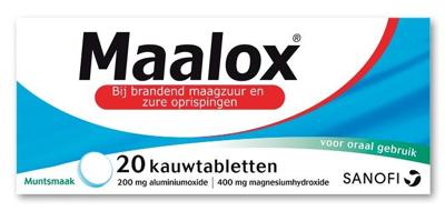 Maalox Kauwtabletten 200/400mg 20 Kauwtabletten