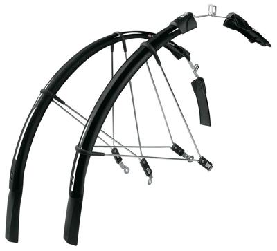 SKS stel spatborden 28" raceblade long zwart 11311