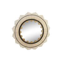 Wandspiegel DKD Home Decor Bruin Zwart Natuurlijk Koloniaal 90 x 2 x 90 cm - thumbnail