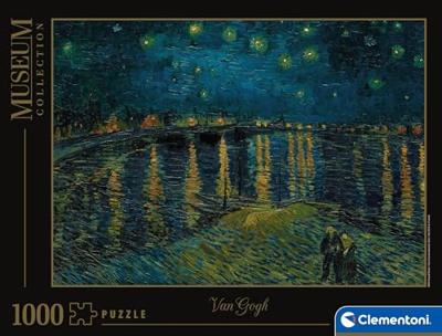 Clementoni legpuzzel kunstwerken sterrennacht boven de rhône, 1000st.