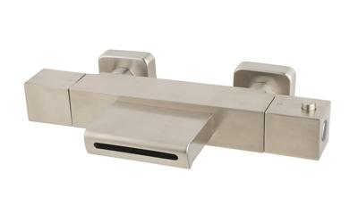 Wiesbaden Badkraan Rombo Waterval Thermostatisch Vierkant RVS