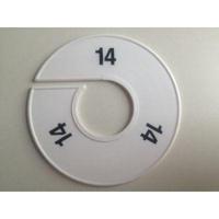 Maatring 11 cm wit/zwart 14 - thumbnail