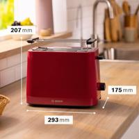 Bosch Kompakt Toaster MyMoment, rot Broodrooster Rood - thumbnail