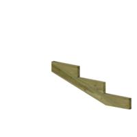 Trapbalk 3 Treden 19° - thumbnail