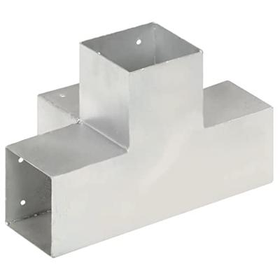VidaXL Paalverbindingen 4 st x-vorm 101x101 mm gegalvaniseerd metaal VidaXL Paalverbindingen 4 st x-vorm 101x101 mm gegalvaniseerd metaal