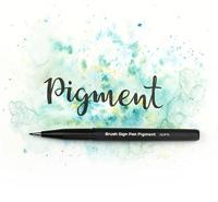 Brushpen Pentel XSESP15 zwart blister à 3 stuks - thumbnail