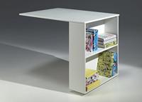 Vipack halfhoogslaper Pino met bureau en ladekast - wit - 114x105,4x209,4 cm - Leen Bakker - thumbnail