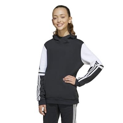 adidas Squadra 25 Hoodie Kids Zwart Wit adidas Squadra 25 Hoodie Kids Zwart Wit
