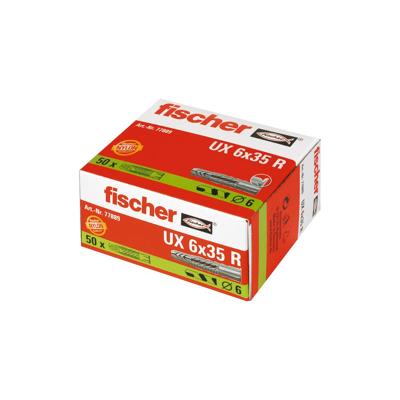 Fischer 77889 UX 6 x 35 R Universele pluggen 35 mm 6 mm 50 stuk(s)