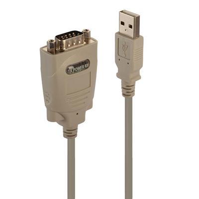 LINDY USB 1.1, Serieel Converter [1x USB 1.1 stekker A - 1x Serieel 9-polig] Adapter 1.00 m