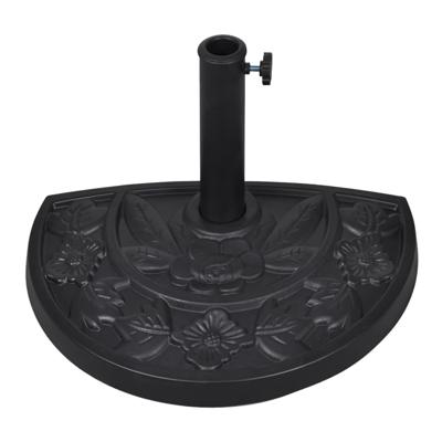 VidaXL Parasolvoet halfrond hars VidaXL Parasolvoet halfrond hars