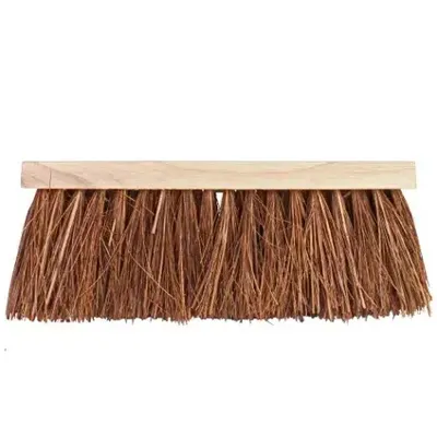 Bezem 41 cm breed natuurvezel haren Talen Tools - Talentools