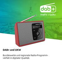 TechniSat DIGITRADIO 2 Radio DAB+, VHF (FM) DAB+, FM, Bluetooth Wekfunctie Rood-zilver - thumbnail