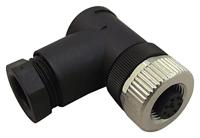 TE Connectivity T4112002041-000 Sensor/actuator connector, niet geassembleerd M12 Aantal polen (sensoren): 4 Bus, haaks 1 stuk(s) - thumbnail