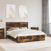 Bedframe met lade Gerookt eiken 160 x 200 cm Ingenieurshout - thumbnail