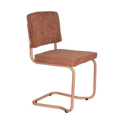 Zuiver Eetkamerstoel 'Ridge' Kink, Bouclé, kleur Terra