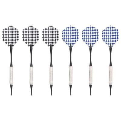 Dartbord elektrisch met darts polypropeen zwart
