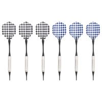 Dartbord elektrisch met darts polypropeen zwart - thumbnail