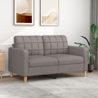 Tweezitsbank 140 cm stof taupe - thumbnail