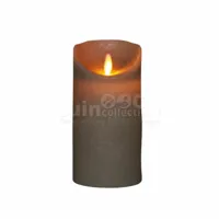 LED Kaars Wax Taupe 15cm - thumbnail
