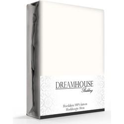 Dreamhouse Katoenen Hoeslaken Creme 160 x 220 cm