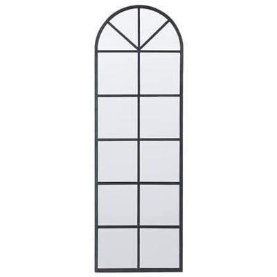 Beliani - BROUAGE - Wandspiegel - Zwart - IJzer