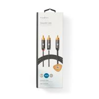 Nedis Subwoofer-Kabel | RCA Male | 2x RCA Male | 3 m | 4.5 mm | 1 stuks - CATB24000GY30 - CATB24000GY30 - thumbnail