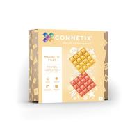 Connetix Base Plate Pastel Geel/Rood 2 stuks - thumbnail