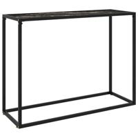 VidaXL Wandtafel 100x35x75 cm gehard glas zwart - thumbnail