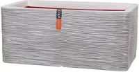 Capi Nature Rib NL 73x39x32cm rechthoekige plantenbak ivoor - thumbnail