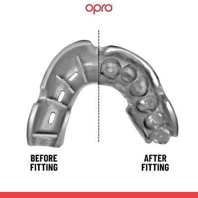 Opro 791004 UFC Silver Superior Fit Mouthguard - White-Silver - JR Opro 791004 UFC Silver Superior Fit Mouthguard - White-Silver - JR