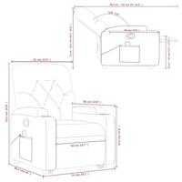 Sta-op-massagestoel verstelbaar stof crèmekleurig - thumbnail