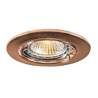 QAZQA Ronde inbouwspot koper kantelbaar - Edu