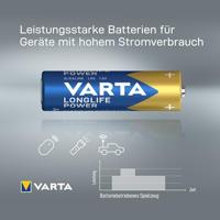 Varta batterij Longlife Power AA, blister van 8 + 4 - thumbnail
