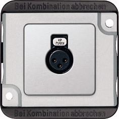 Merten 460860 Luidsprekerstekkerdoos Pantser Zilver (mat) 1 stuk(s)