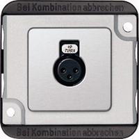 Merten 460860 Luidsprekerstekkerdoos Pantser Zilver (mat) 1 stuk(s) - thumbnail